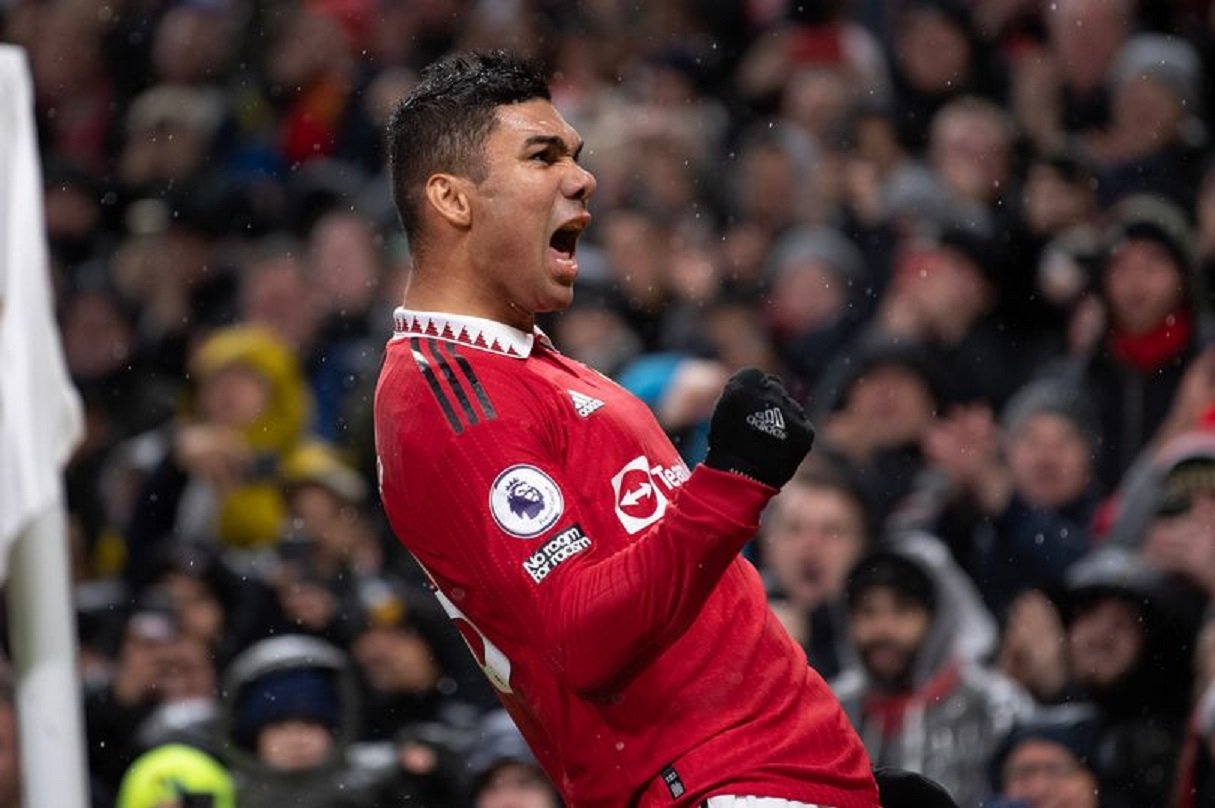 Casemiro menjadi satu-satunya pemain yang mendapat kartu merah saat Man Utd vs Crystal Palace