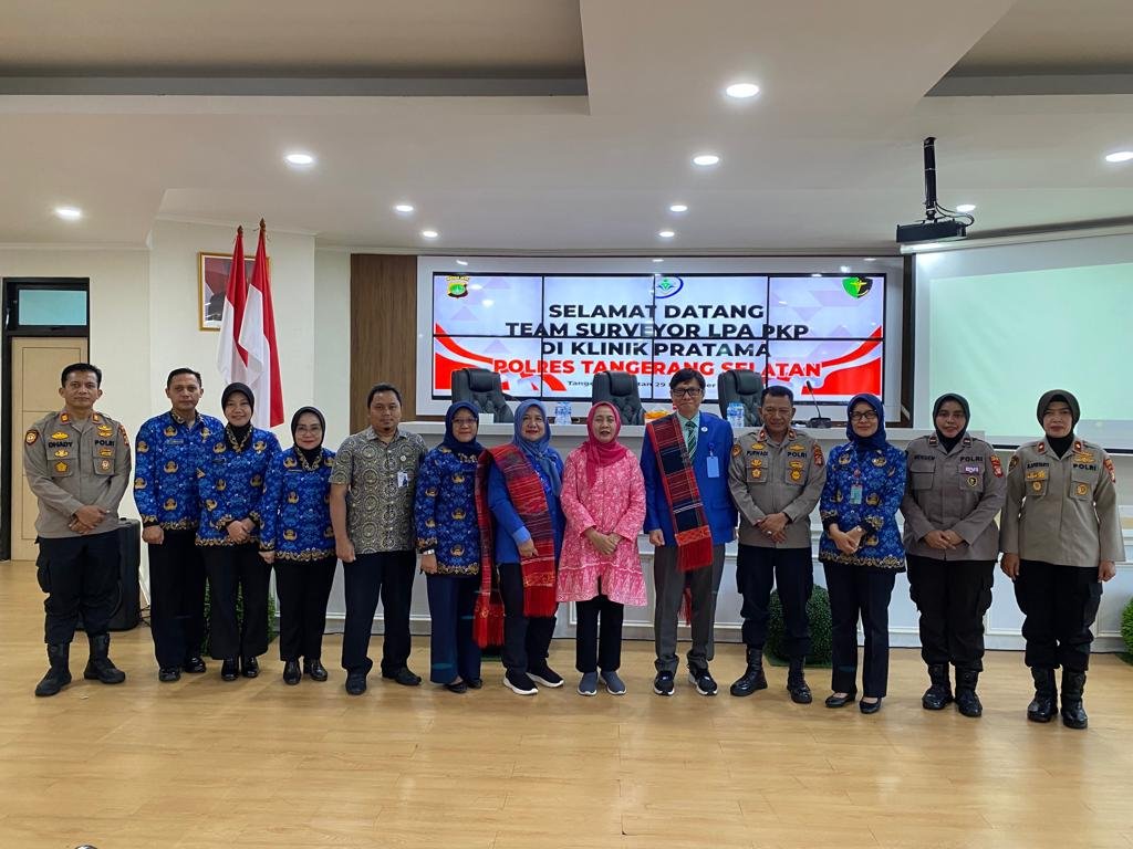 Proses Akreditasi, Tim Surveyor LPA PKP Kunjungi Klinik Pratama Polres Tangerang Selatan