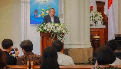 Hadiri HUT ke-13 Paroki Alam Sutera, Benyamin: Simbol Toleransi dan Penggerak Ekonomi Lokal