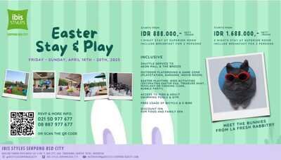 Rayakan Paskah Penuh Keceriaan di ibis Styles Serpong BSD City dengan “Easter Stay and Play with Bunnies”