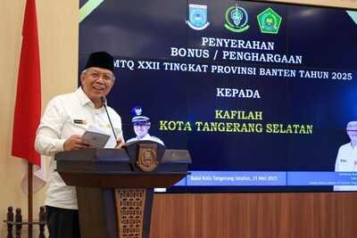 Benyamin Beri Apresiasi Prestasi Kafilah Tangsel di Ajang MTQ Provinsi Banten
