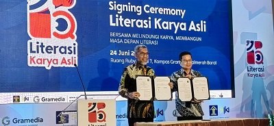 Gramedia dan Kementerian Hukum Luncurkan Kampanye Literasi Karya Asli untuk Lawan Pembajakan Buku