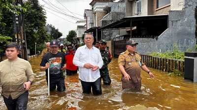Respons Bencana Banjir, Benyamin Bakal Tambah 10 Pompa Penyedot Air di Maharta Tangsel