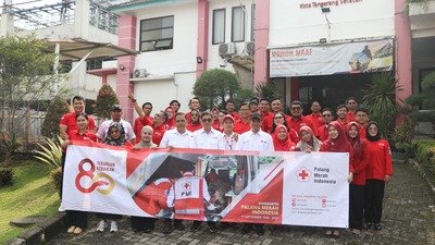PMI Kota Tangsel Gelar Apel HUT PMI ke-80, Perkuat Komitmen Tebarkan Kebaikan