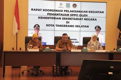 Rakor Bersama Kemensetneg, Sekda Tangsel Harapkan Semua Stakeholder Sukseskan MBG