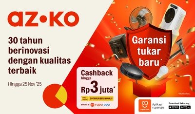 Bikin Aktivitas Masak Aman dan Nyaman, Ini Tiga Keuntungan Garansi Tukar Baru dari AZKO Pondok Cabe
