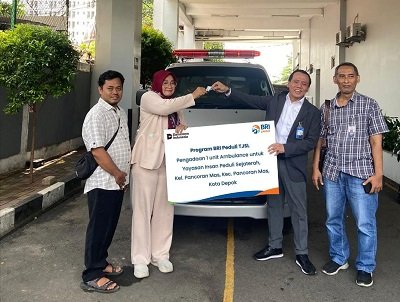 BRI KC Depok Salurkan TJSL Berupa Ambulance Untuk Yayasan Insan Peduli Sejahterah