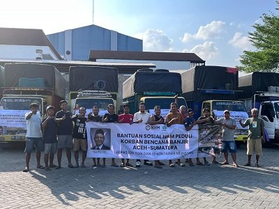 100 Ton Beras dan 800.000 Mi Instan dari NHM Mengalir ke Warga Terdampak Bencana Aceh