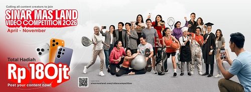 Sinar Mas Land Video Competition 2026 Resmi Dimulai, Ajak Kreator Konten Berkarya Perebutkan Total Hadiah Rp180 Juta