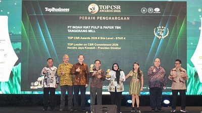 Perkuat Pemberdayaan Masyarakat Lewat Program CSR Berkelanjutan, APP Group Raih Top CSR Award 2026,